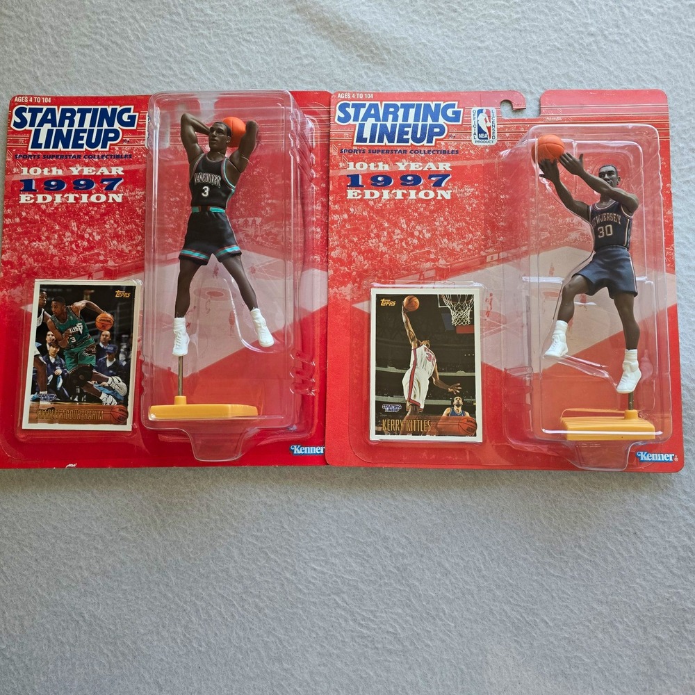 1997 Starting Lineup Vintage NBA Figure Lot 1996 Draft Abdur-Rahim Kerry Kittles